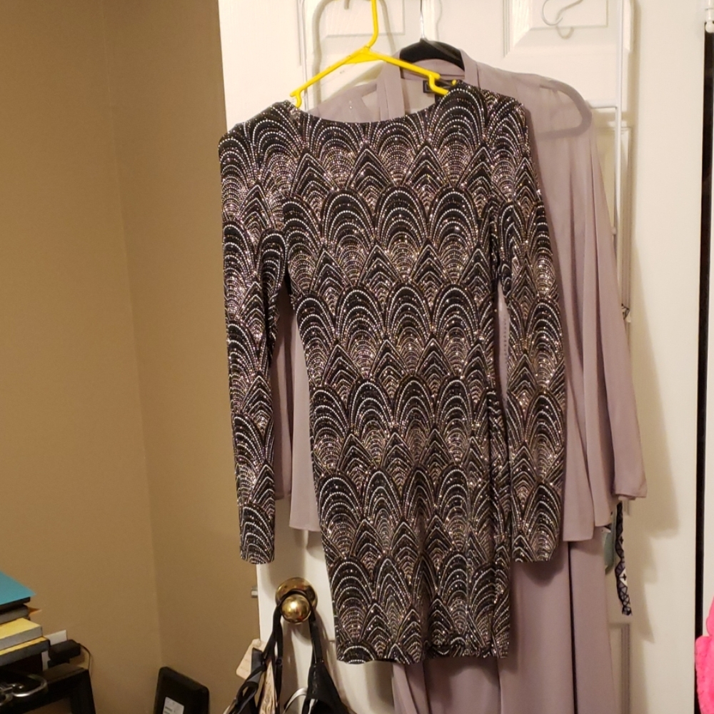 Classy short low back dress